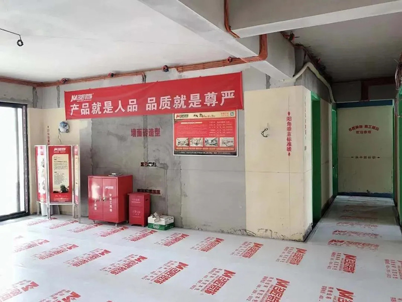 裝修工地施工現(xiàn)場(chǎng)形象保護(hù)，走進(jìn)名匠裝飾裝修工地